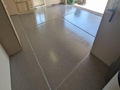 Garage Coating project by Rock Star Coating Pros
