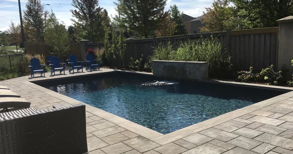 Resurfaced backyard pool deck and patio installed by Rock Star Coating Pros in Arizona