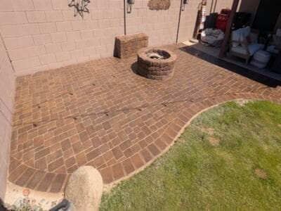 Stone Paver Sealing project by Rock Star Coating Pros