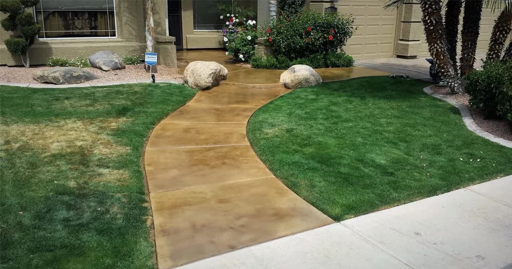 Decorative Concrete Overlay project by Rock Star Coating Pros
